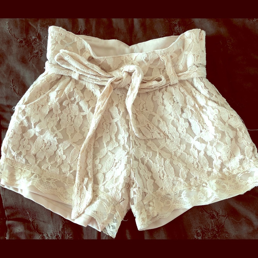 Bar III Lace Shorts XS